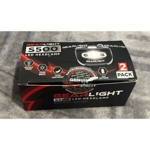 GearLight Headlamp Flashlight S500 LED Multiple Modes 2‎ Pack , open -box .